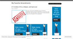 Desktop Screenshot of myamendments.wordpress.com