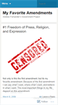 Mobile Screenshot of myamendments.wordpress.com