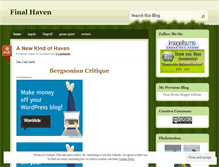 Tablet Screenshot of myhaven.wordpress.com