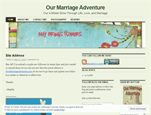 Tablet Screenshot of marriageadventures.wordpress.com