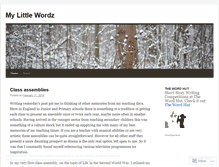 Tablet Screenshot of mylittlewordz.wordpress.com
