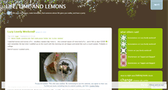 Desktop Screenshot of limenlemons.wordpress.com