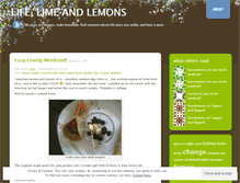 Tablet Screenshot of limenlemons.wordpress.com