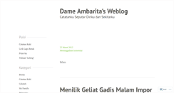 Desktop Screenshot of dameambarita.wordpress.com