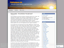 Tablet Screenshot of hallojapan.wordpress.com