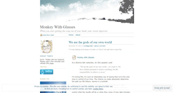 Desktop Screenshot of monkeywithglasses.wordpress.com