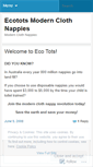 Mobile Screenshot of ecotots.wordpress.com