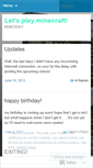 Mobile Screenshot of minecraft4fun.wordpress.com