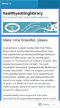 Mobile Screenshot of healthyeatinglibrary.wordpress.com