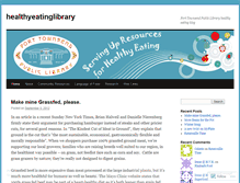 Tablet Screenshot of healthyeatinglibrary.wordpress.com