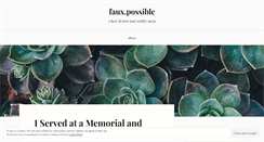 Desktop Screenshot of fauxpossible.wordpress.com