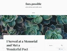 Tablet Screenshot of fauxpossible.wordpress.com