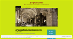 Desktop Screenshot of blogwinepress.wordpress.com