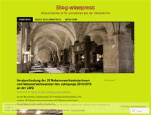 Tablet Screenshot of blogwinepress.wordpress.com