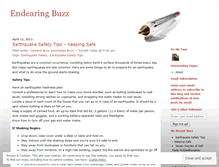 Tablet Screenshot of endearingbuzz.wordpress.com