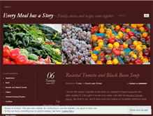 Tablet Screenshot of mealstories.wordpress.com