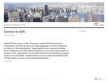 Tablet Screenshot of maryipaun.wordpress.com
