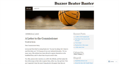 Desktop Screenshot of buzzerbeaterbanter.wordpress.com