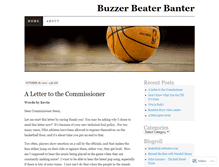 Tablet Screenshot of buzzerbeaterbanter.wordpress.com