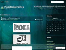 Tablet Screenshot of mariablanaru.wordpress.com