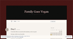 Desktop Screenshot of familygoesvegan.wordpress.com