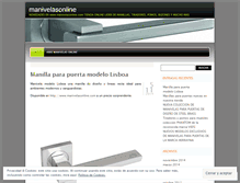 Tablet Screenshot of manivelasonline.wordpress.com