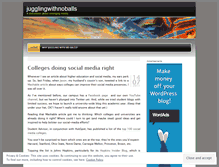 Tablet Screenshot of jugglingwithnoballs.wordpress.com