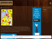 Tablet Screenshot of joshabernathy.wordpress.com