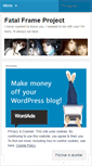 Mobile Screenshot of fatalframeproject.wordpress.com