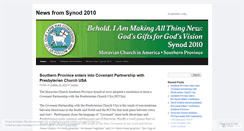 Desktop Screenshot of moraviansynod.wordpress.com