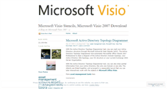 Desktop Screenshot of microsoftvisio.wordpress.com