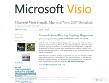 Tablet Screenshot of microsoftvisio.wordpress.com