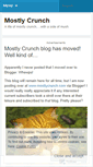 Mobile Screenshot of mostlycrunch.wordpress.com