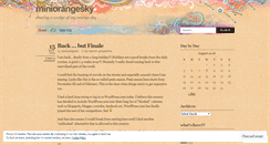Desktop Screenshot of miniorangesky.wordpress.com