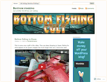 Tablet Screenshot of bottomfishing.wordpress.com