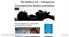 Desktop Screenshot of mothersact.wordpress.com