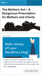 Mobile Screenshot of mothersact.wordpress.com
