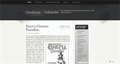 Desktop Screenshot of cineforumvalladolid.wordpress.com