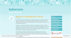 Desktop Screenshot of lezbemoms.wordpress.com