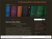 Tablet Screenshot of humansymposium.wordpress.com