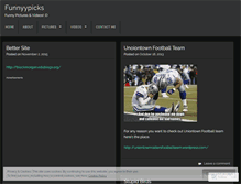 Tablet Screenshot of funnyypicks.wordpress.com
