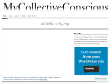 Tablet Screenshot of mycollectiveconscious.wordpress.com