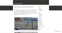 Desktop Screenshot of itssamuraijosh.wordpress.com