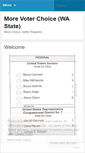 Mobile Screenshot of morevoterchoice.wordpress.com