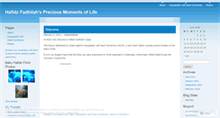 Desktop Screenshot of hafidzfadhilah.wordpress.com