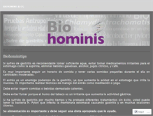 Tablet Screenshot of biohominis.wordpress.com