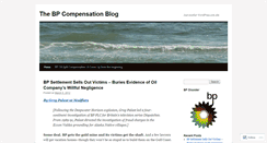 Desktop Screenshot of bpoilspillcomp.wordpress.com