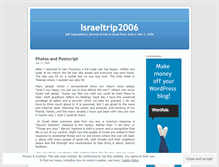 Tablet Screenshot of jeffinisrael.wordpress.com