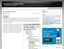 Tablet Screenshot of devproductivity.wordpress.com