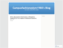 Tablet Screenshot of campusfashionedym1980.wordpress.com